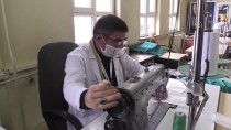 Kayseri'de Hastanede Steril Maske Üretiliyor
