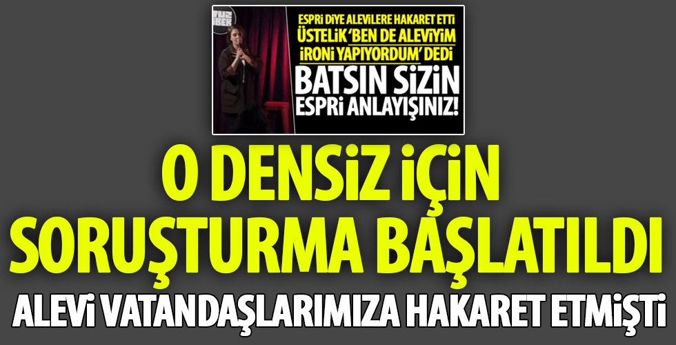 Komedyen Pınar Fidan Hakkında Soruşturma Başlatıldı