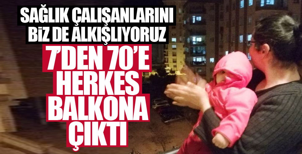 Sağlık çalışanlarına alkışlı destek
