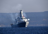 Türk Korvetinden Çanakkale Zaferi'nin Yıl Dönümünde Selamlama Atışı