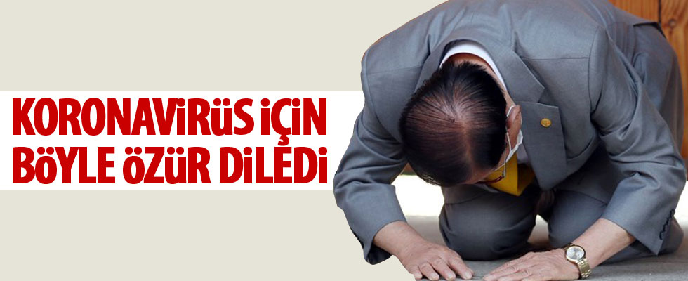 Koronavirüs için böyle özür diledi