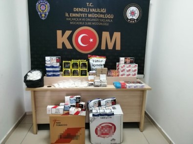 Denizli'de Kaçak Tütün Ve Alkol Operasyonları