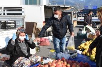 EDREMIT BELEDIYESI - Cuma Pazar'ında Covid19 Önlemleri Alındı