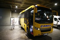 TRAFİK EĞİTİM PARKI - Otobüs Terminalinde İlçe Araçları Dezenfekte Ediliyor