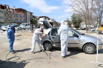 KARAHAYıT - Pamukkale Belediyesi Vatandaşların Araçları Ücretsiz Dezenfekte Etti
