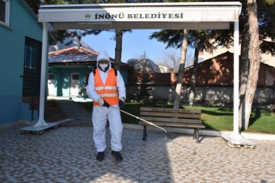 İnönü'de Dezenfekte Çalışmaları Aralıksız Devam Ediyor