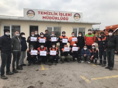 Körfez Belediyesi Ekiplerinden 'Evinizde Kalın' Uyarısı