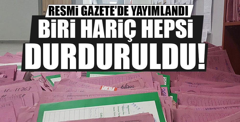 İcra ve iflas takipleri durduruldu
