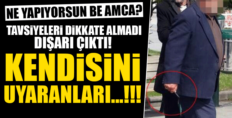 Yaşlı adam kendisini uyaranlara...!!!
