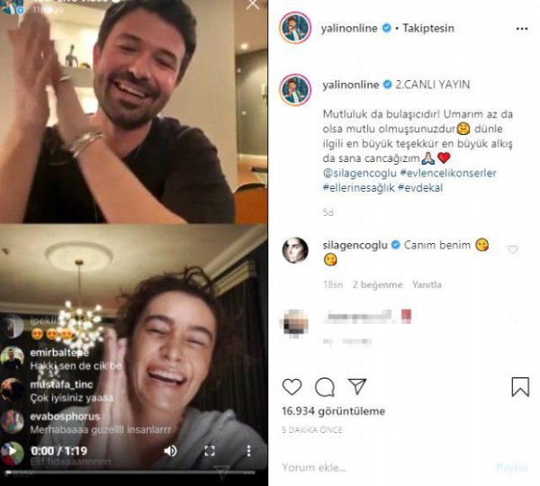 Ünlü isimlerden ev konserleri