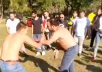DURUSU - Gençler 'Evde Kalın' Uyarısına Rağmen Ormanda Güreş Tuttular