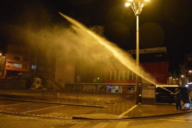 Havza'da Cadde Ve Sokaklar Dezenfekte Ediliyor