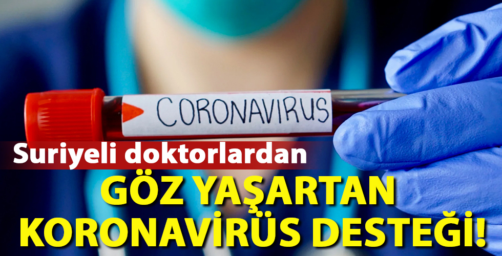 Suriyeli doktorlardan korona desteği