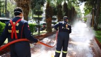 DEZENFEKSİYON - Aydın'da Durak Ve Yollar Dezenfekte Ediliyor