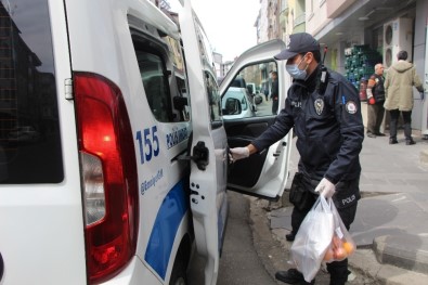 Bingöl'de Yaşlıların Alışverişi Polisten