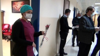 Midyat'ta Sağlık Çalışanlarına Moral Ziyareti