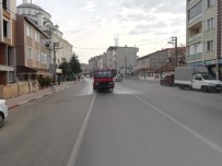 KALDIRIMLAR - Muratlı'da Sokak Sokak Dezenfekte Çalışmaları