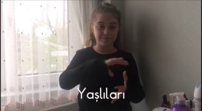 Öğrenciler İşaret Diliyle 'Evde Kal Türkiye' Videosu Hazırladı