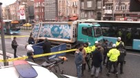 TRAFİK POLİSİ - (Özel) İstanbul'un Göbeğinde Talihsiz Gencin Feci Ölümü Kamerada