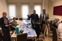 HALK EĞITIMI MERKEZI - Şiran'da Maske Üretimi Başladı