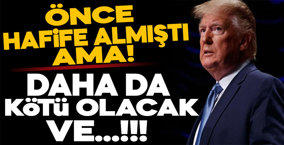 Trump'tan endişelendiren koronavirüs açıklaması