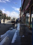 KALDIRIMLAR - Akyaka Belediyesi Dezenfekte Çalışmalarını Sürdürüyor