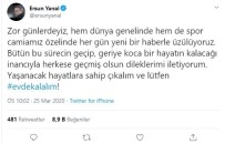 ERSUN YANAL - Ersun Yanal'dan 'Evde Kal' Çağrısı