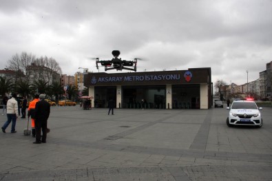 Polisten Vatandaşlara Drone İle 'Evde Kalın' Uyarısı