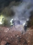 DİREKSİYON - Taklalar Atan Otomobil Alev Aldı Açıklaması 1 Ölü