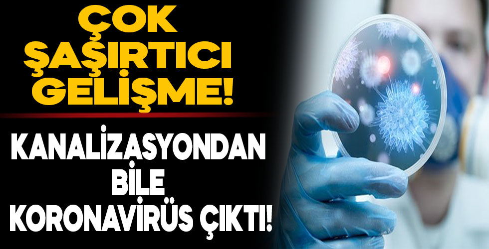 Kanalizasyonda corona virüs çıktı!