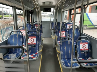 Kocaeli'deki Belediye Otobüslerinde İki Kişi Yan Yana Oturamayacak