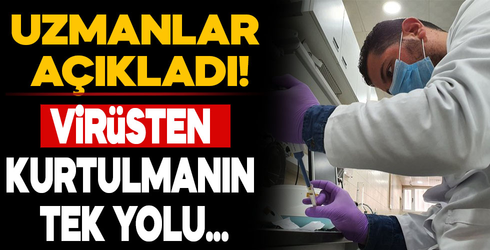 Korona virüsünden korunmanın tek yolu...