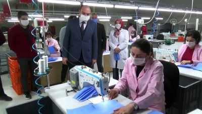 Amasya'da Çanta Fabrikasında Ücretsiz Maske Üretimi Başladı