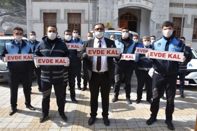 Amasya'da Zabıta 'Evde Kal' Kuralına Farkındalık Getirdi