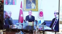 HUBER KÖŞKÜ - Erdoğan, Cumhurbaşkanlığı Kabinesi İle Video Konferansla Görüştü