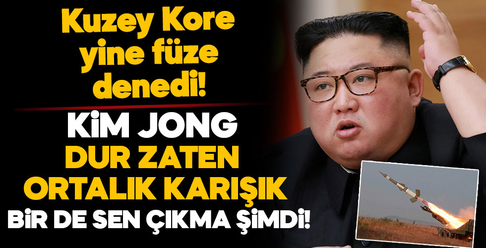 Kuzey Kore yine füze denedi!