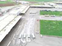 ŞANLIURFA - Meyve Sebze Haline Köpüklü Dezenfekte