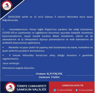 Samsun'da Marketlere Ve Pazar Yerlerine Çocuklar Alınmayacak