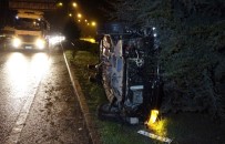 DİREKSİYON - Samsun'da Otomobil Takla Attı