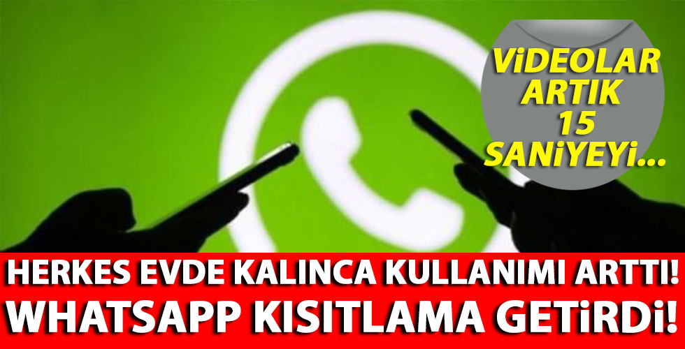 WhatsApp'tan video kısıtlaması!