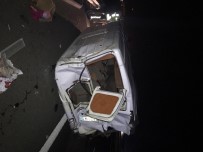 Kaçak Göçmen Taşıyan Ticari Minibüs Kaza Yaptı Açıklaması 5'İ Ağır 21 Yaralı