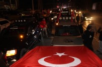 Türk Askerinin Bahar Kalkanı Harekatı'na, 'Offroad'cular Konvoyla Destek Oldu