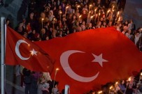 Uşak'ta Yurt Işıkları Mehmetçik İçin Yandı