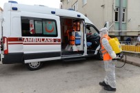 TAKSİ DURAKLARI - Ambulanslara Korona Önlemi