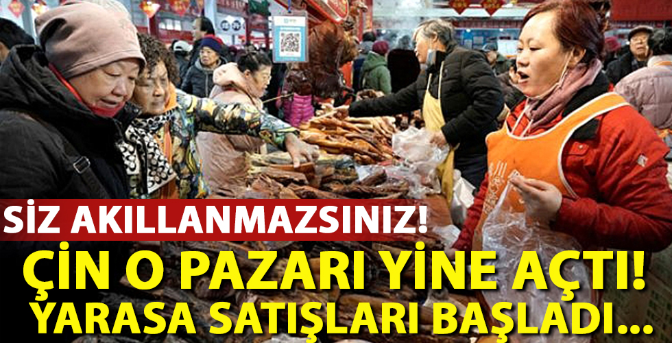 Çin o hayvan pazarını tekrar açtı!
