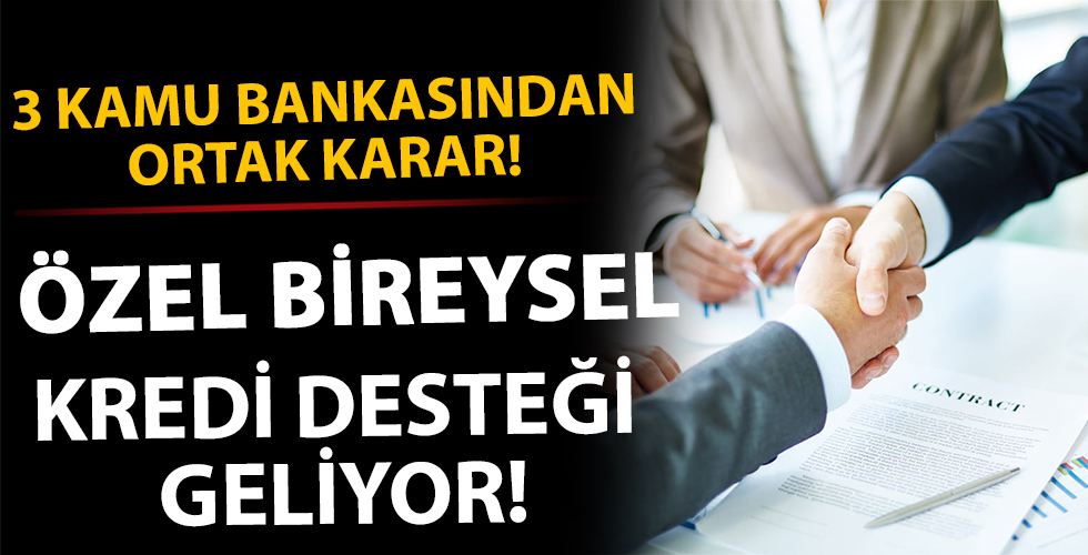 Kamu bankalarından bireysel kredi desteği