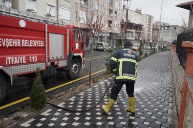 Nevşehir'de Cadde Ve Sokaklar Dezenfekte Ediliyor