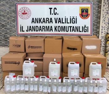 Ankara'da 657 Litre Kaçak Dezenfektan Ele Geçirildi