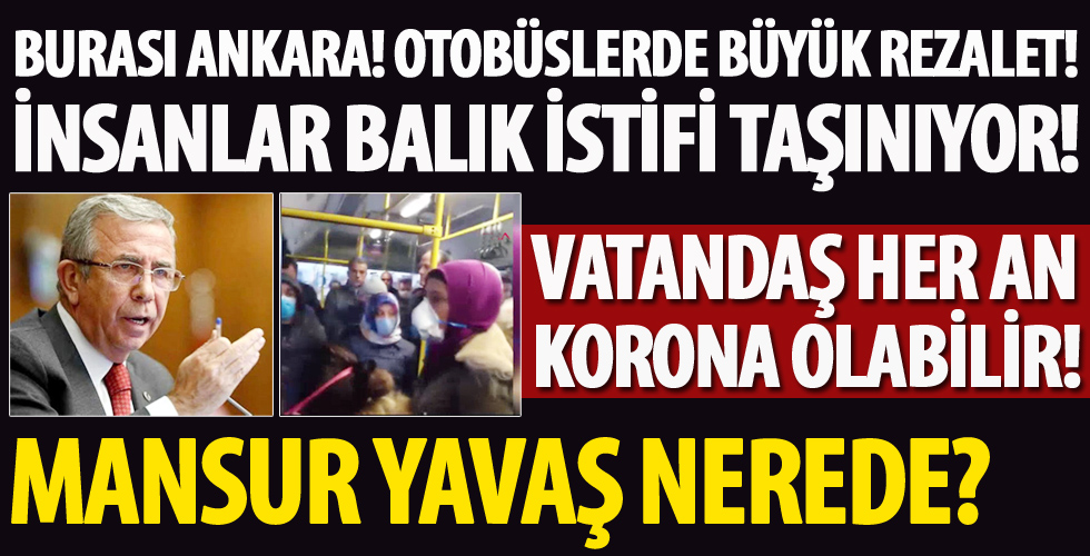Ankara'da tepki çeken görüntü!