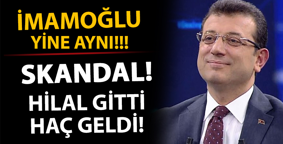 İmamoğlu'ndan skandal paylaşım! Hilal gitti haç geldi...